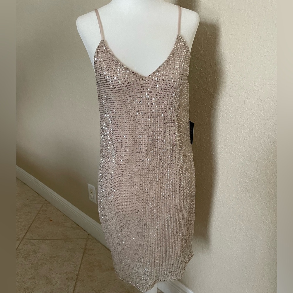 NWT Express Sequin Slip Dress S